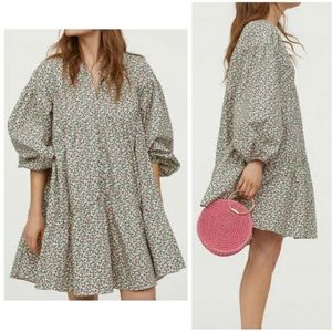 H&M Conscious Floral A-LINE COTTON DRESS